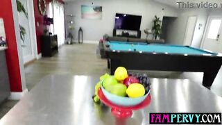Massive melons curvy big beautiful woman stepdaughter makes step daddy rail her soaked teen cunt