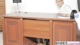 Office Obsession - Hot brunette hair teen Alexis Brill gets pounded at work