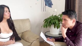 Elizabeth Marquez gives her butt cheeks to her boss so this chab won't fire her