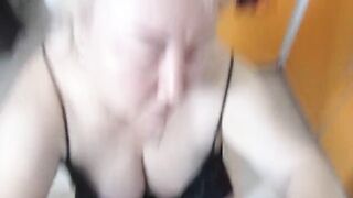 Sucking pecker in the kitchen