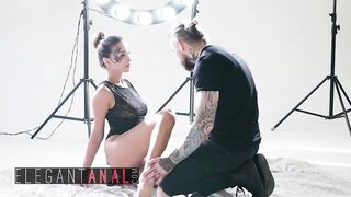 HOTTIES - Elegant Teen Alyssia Kent gets anal cream pied