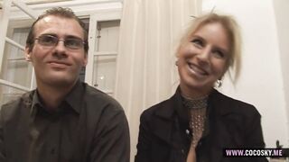 Golden-haired mother I'd like to fuck in Ebony Underware Gives Vehement Oral on