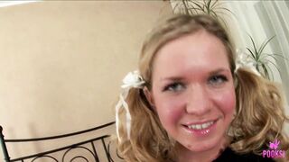 The golden-haired Kimberly c gives Caleb B a thorough tugjob in advance of this babe rides him in reverse cowgirl and takes his large weenie doggy position until this guy delivers a ejaculation facial after her intensive climax!