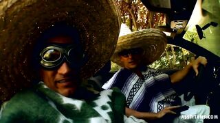 Madelyn Marie pretty American twat banged by Toni Ribas and Marco Banderas