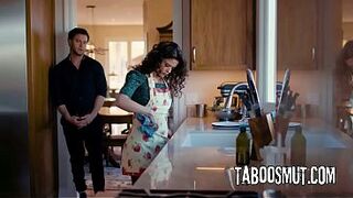 Spouse Rails His Cheating Wife Doggy style Against Kitchen Counter - Victoria Voxxx