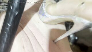 Shaving the prisoners head Mistresse Zeida Headmistress Roberta from OWK