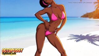 White Stud Screwed a Married Ebony Doxy on a Wild Beach. Raunchy Aftermath.