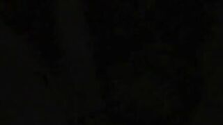 Hotty Peeing in darkness into tropical river after sunset - Gal Fowler