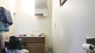 Stripping in advance of my shower
