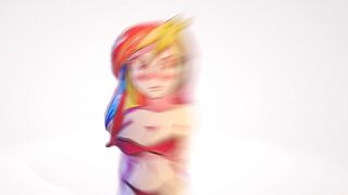 Rainbow Dash с шикарными сиськами [Моя CG анимация бесплатно]