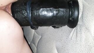 mother I'd like to fuck rides massive large ebony King Schlong reverse & likes it!