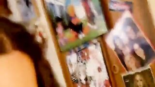 Nikki Montero transgender pornstar cam work, masturbation and spunk flow
