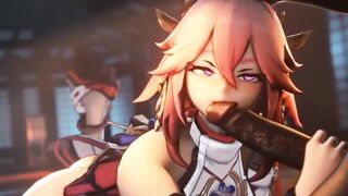 Hilichurl Genshin Animation Compilation Eula Hutao Raiden Shogun Yae Miko anime