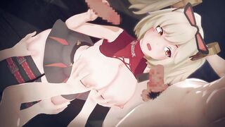 【Zenless Zone Zero Burnice White】group sex CG Manga Animation.(Fingering,tugjob,oral job,sex)