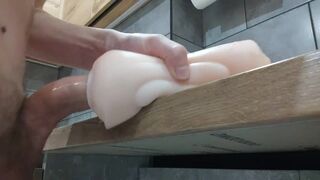 Sloppy screwing and Creampie my silicone oozing juicy twat stroker - SiliconeLust