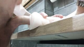 Sloppy screwing and Creampie my silicone oozing juicy twat stroker - SiliconeLust