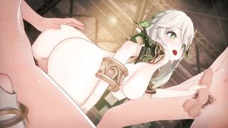 【Genshin Impact Nahida】group-sex CG Comics Animation.(Fingering,tugjob,oral-sex,sex)
