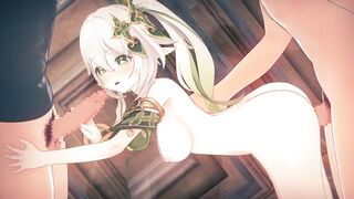 【Genshin Impact Nahida】group-sex CG Comics Animation.(Fingering,tugjob,oral-sex,sex)