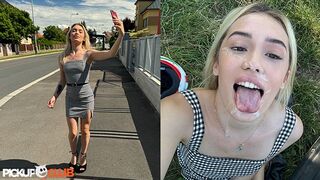 PickUpClub - Sexy Blond Insta Babe Rika Goes on Outdoor Scooter Adventure