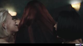 Insatiable Anal Lesbo Fuckfest - Possessed Cuties Lure Redhead Into Their Insane Sex Games TRAILER