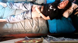 Hunk Solo Cum Eating 1 (up angle)