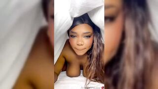 Black stepmother caught stepson masturbating pretending to be a sex doll