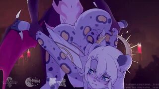 FURSUIT ANGELS BEGIN AN ANIMATED MANGA SESSION WITH YUKASIMA