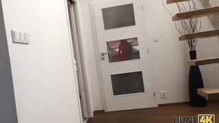 HUNT4K. Youthful cuckold watches how his marvelous GF makes mon