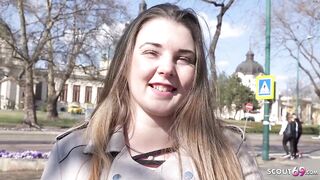 GERMAN SCOUT - 18yr youthful curvy large bazookas gal Lucie pickup and bang