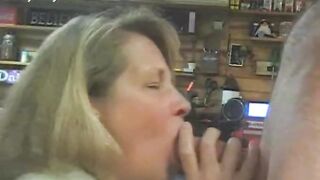 Older Deepthroats my Hard Knob and Swallows all my Youthful Cum