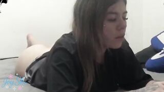 CROSS-EYED HOTTY DURING ANAL SCREW