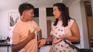 My father leaves me at home with the housekeeper, who's a hawt mother I'd like to fuck - Thiago Lopez & Kylei Eilish