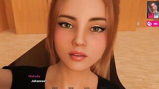 Melody #28 - Johannes and Melody took a shower toghther and that babe gave him a fellatio and cum on her face