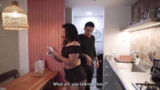 The stepson bangs his flirty stepmother hard
