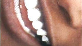 Ebony playgirl and stud have hardcore screw on the carpet
