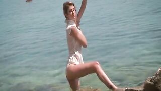 871 Lengthy-legged Lilli Vanilli Does a Striptease on the Beach