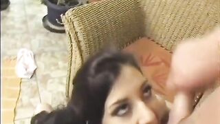 Kinky brunette hair with natural curves likes a toy in her butt and a schlong in her vagina