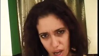 Wild mother I'd like to fuck with thirst for cum strokes and deepthroats a lengthy white dick