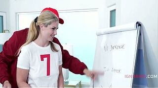 Freeuse Golden-haired Stepdaughter Submits to Stepdad Tutor's Demands - Riley Reign, Vince Karter