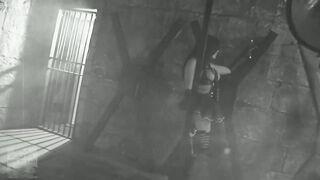 Classic Femdom Brunette hair Mistresse Blow and Screw Her Thrall