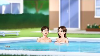 Summertime Saga - gameplay -roleplay - jenny swimming pool screwing scenes