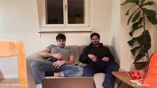 Str8 Ally Helps Homosexual Bro Stroking