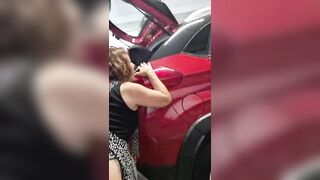 Teresa Jones gets banged in the parking lot