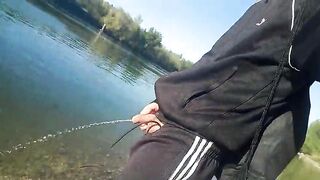 Twink's endless precum, large cumshots, replay, slow motion, compilation, Oriental hunk in adidas tracksuits, freeballing, cleaning cum, pissing, outdoors