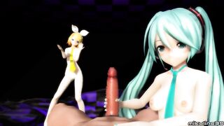 Comics MMD - ミクとリンのApple Pie (mikuline39)