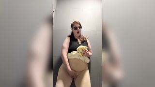 College camp public shitter masturbation