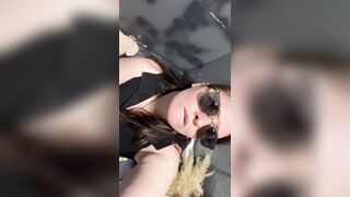 College camp public shitter masturbation