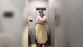 College camp public shitter masturbation