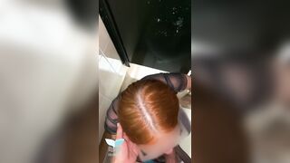 A stranger entered the hotties's restroom at the nightclub and banged the bitch!