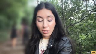 Insane Cumwalk in Public Park Full of People - Public Oral Flashing Upskirt